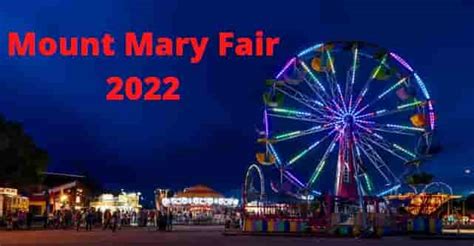 mount mary fair 2022 dates|bandra fair 2022.